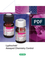 Lyphochek Assayed Chemistry Control: Bio-Rad Laboratories
