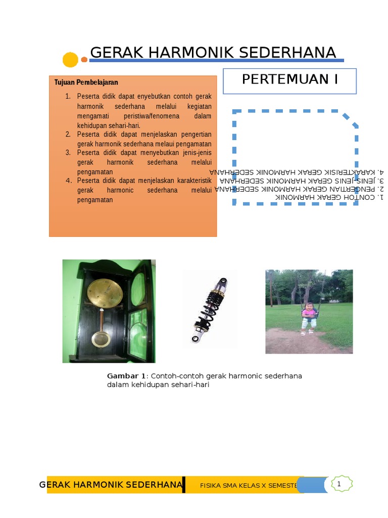 Bahan Ajar Gerak Harmonik Sederhana