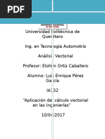 Aplicaciones Del Calculo Vectorial en Ingenierias