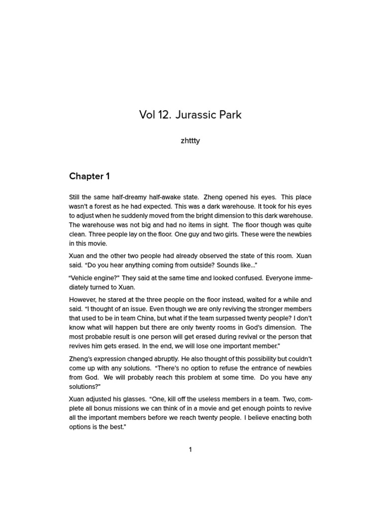 Terror Infinity Vol 12 PDF | PDF | Tyrannosaurus | Dinosaurs