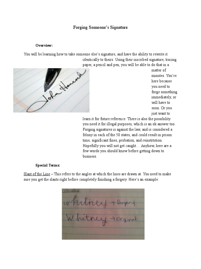 Someone's Signature Overview PDF