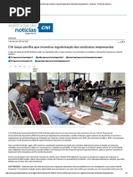 CNI Lança Cartilha Que Incentiva Regularização Dos Sindicatos Empresariais