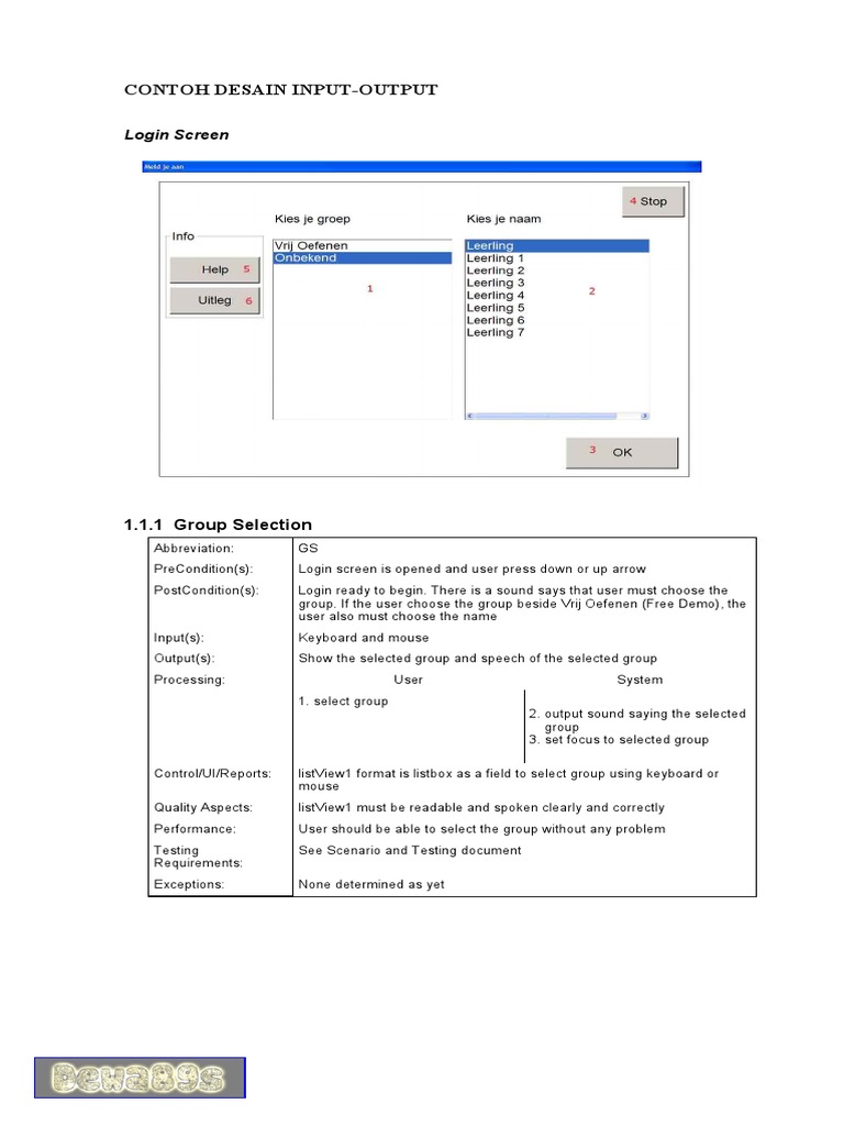 Modul Contoh Desain Input Output | PDF | Point And Click | Computer