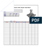 2017 Grade 5 NHL Playoff Stat Sheet: Name: GP Goals Points Ga