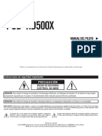 POD HD500X Quick Start Guide - Spanish ( Rev C )