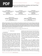 Traffic Density Management Using Round Robin Scheduling With Varied Time Quantum and Traffic Analysis