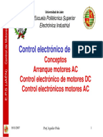Control electrónico de motores AC y DC