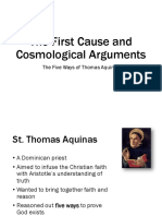 The First Cause and Cosmological Arguments: The Five Ways of Thomas Aquinas