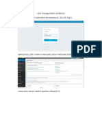 Cara Menggunakan Wordpress