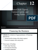 Informal Risk Capital, Venture Capital, and Going Public: Mcgraw-Hill/Irwin Entrepreneurship, 7/E