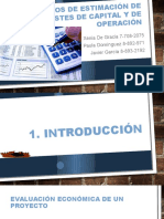 Cap. 5 - 2016 - Métodos de Estimación de Costes de Capital y de Operación