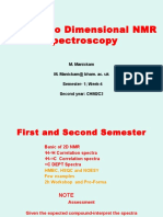 Basic 2D NMR techniques for structure determination