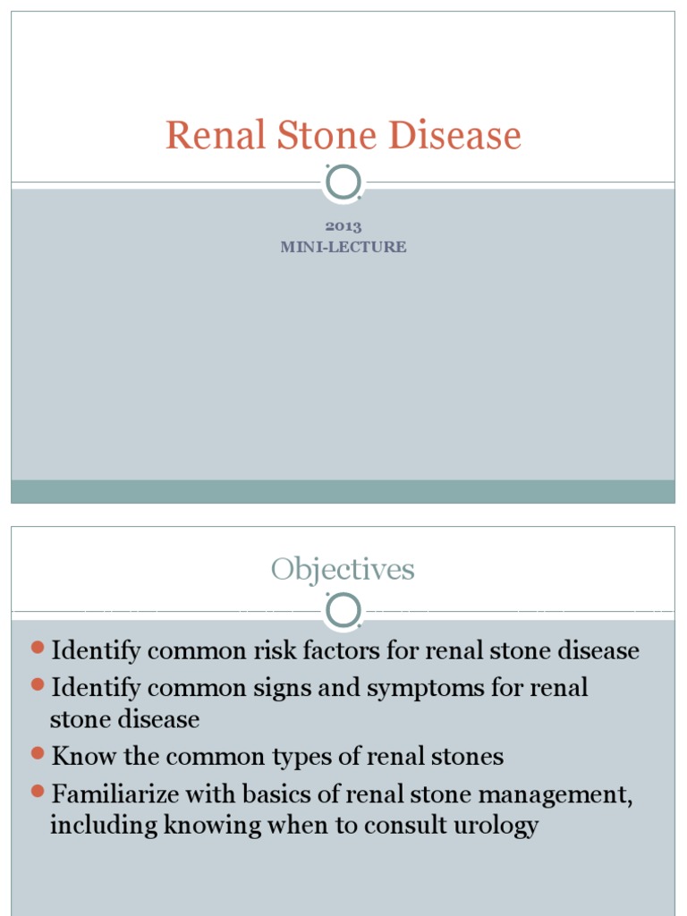 Renal Stones | PDF | Kidney | Epidemiology