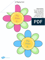 T T 18872 Mothers Day Flap Flower Card PDF