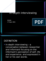 Rd300 In-Depth Interviewing