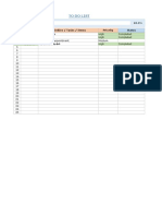 Excel To Do List Template Drop Down List v1