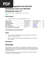 How Do I Upgrade From Red Hat Enterprise Linux 6 to Red Hat Enterprise Linux 7