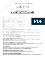 Download Free Asm Psycho Test PDF