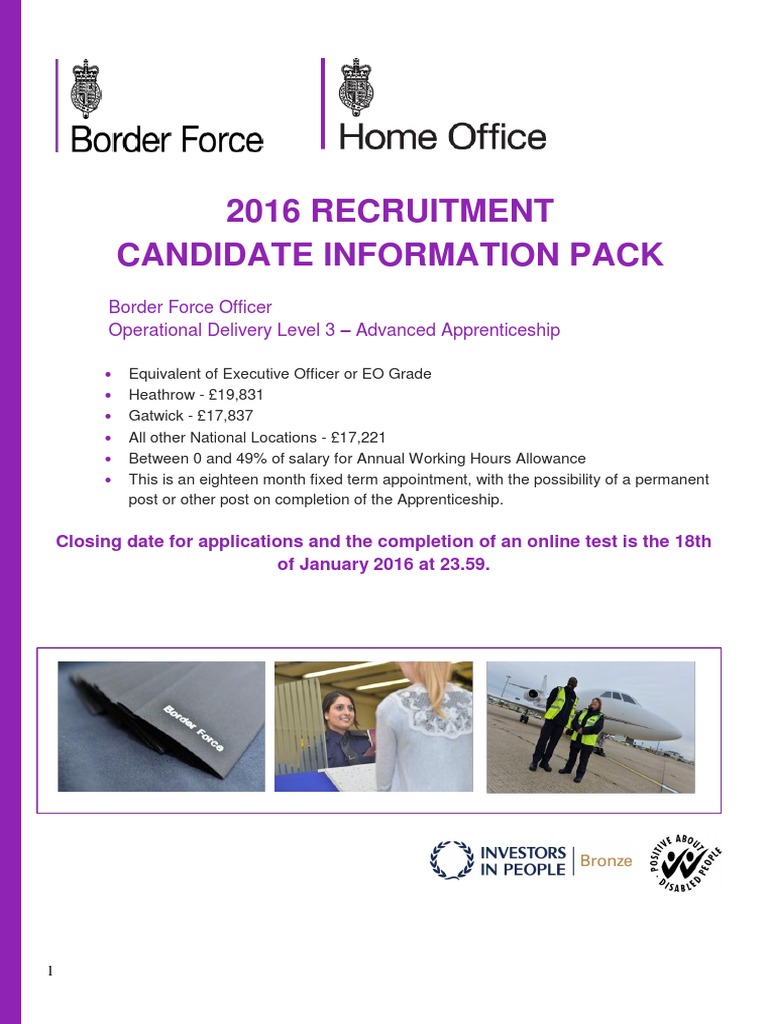 Border Force Officer Advanced Apprenticeship National Candidate Pack 04