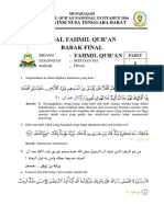 Paket Soal Fahmil Qur'an
