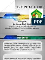 Dermatitis Kontak Alergi: Preceptor: Dr. Yosse Rizal, SP - KK