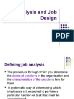 Job Analysis and Job Design 