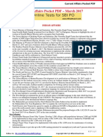 Current Affairs Pocket PDF - March 2017 by AffairsCloud