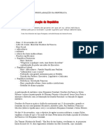 15 de Novembro Proclamação Da República