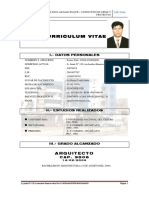 Curriculum Vitae Arq. Esaias Paul Anglas Roque