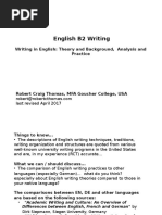 Writing in English as a Foreign Language - Robertcthomas