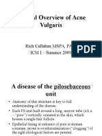 Clinical Overview of Acne Vulgaris: Rich Callahan MSPA, PA-C ICM I - Summer 2009