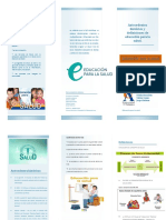 Educacion Para La Salud Folletooo PDF