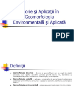 Teorie Si Aplicatii in Geomorfologia Environmentala