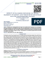 Effect of Fluoride Exposure On Trace Element of Kidney and Thigh Muscles of Rat