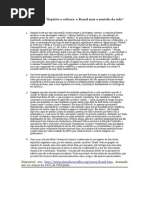 4. Notas Do Artigo 'Esp. e Cult. - o BR Ante o Sentido Da Vida'