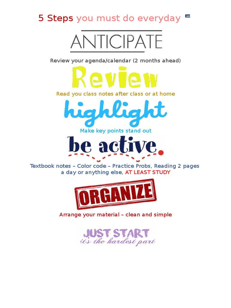 Daily Study Routine for Success | PDF | Career & Growth