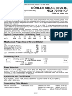 Nickel-base filler metals GTAW rods