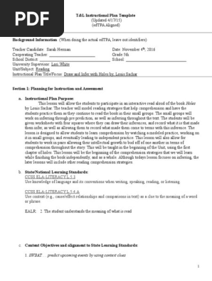 udl modified lesson plan and reflection