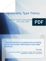 Personality Type Theory: Based On Theory of Psychological Type by C.Jung, 1928