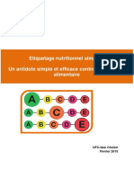 Etiquetage Nutritionnel Simplifié
