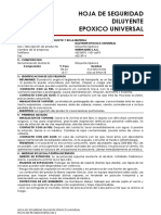 Msds Diluyente Epoxico Universal