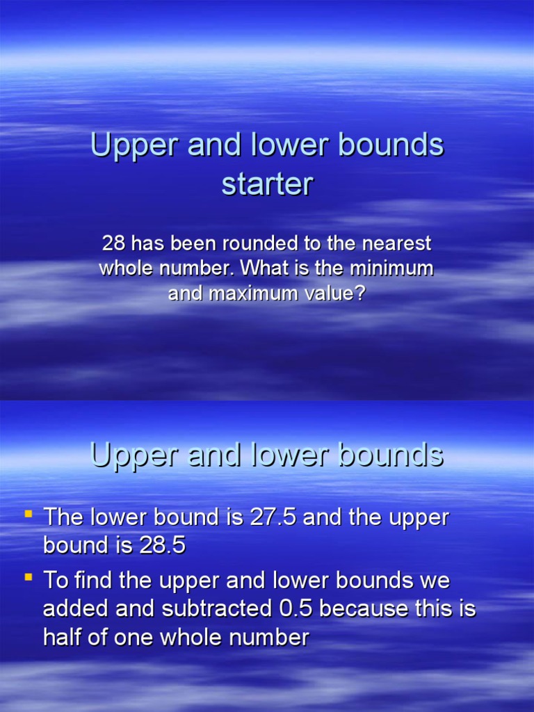 Understanding Upper and Lower Bounds | PDF | Multiplication | Maxima ...
