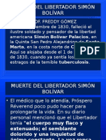 Muerte Del Libertador Simón Bolívar