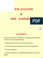 Stress Analysis & Pipe Supports