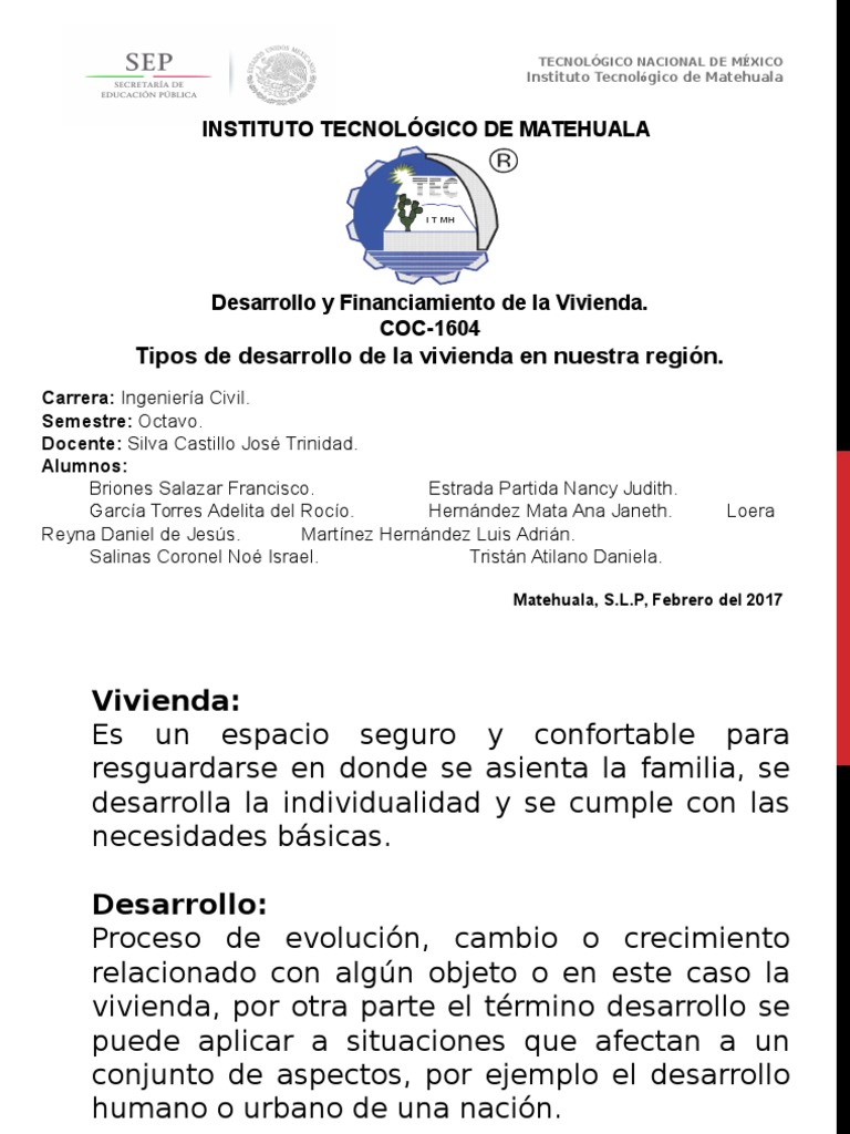 Expo Tipos Desarrollo Vivienda Region Corregido