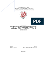 Optimizacija - Mathematica PDF