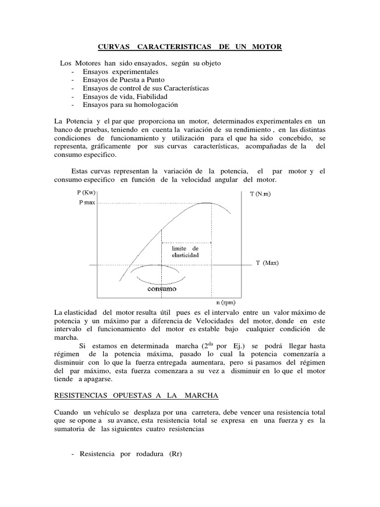 Curvas Caracteristicas de Un Motor PDF