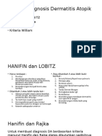 Kriteria Diagnosis Dermatitis Atopik