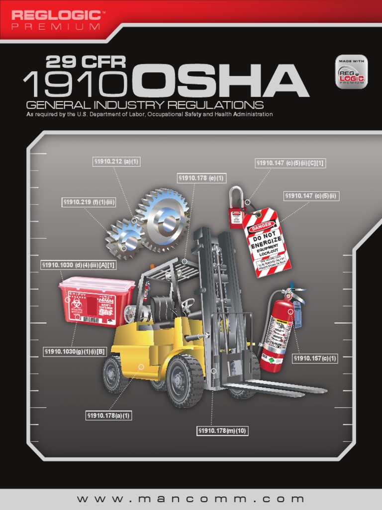 Osha 29 cfr 1910 occupational safety and health administration