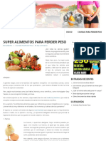 Super Alimentos Para Perder Peso - Perdiendo Peso